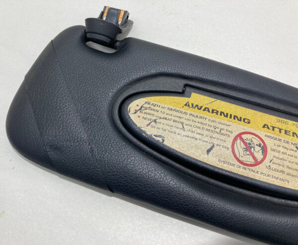 1997-2008 Porsche 986 Boxster Passenger Side Illuminated Sun Visor / BX053 - Image 3
