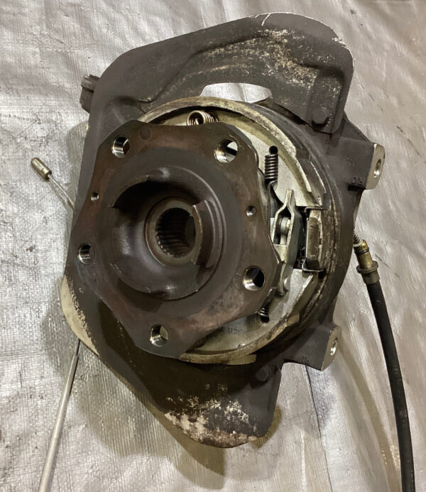 1999-2004 Porsche 996 911 Driver Rear Spindle Hub w/ Control Arms / Subframe Bracket / 87K P6014 - Image 2