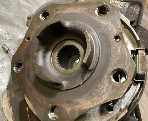 1999-2004 Porsche 996 911 Driver Rear Spindle Hub w/ Control Arms / Subframe Bracket / 87K P6014 - Image 4