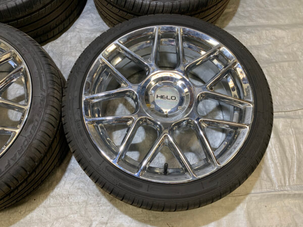 2000-2006 Audi TT 18x8" HELO HE912 Chrome Wheels Rims w/ Tires / Set of 4 / T1017 - Image 2