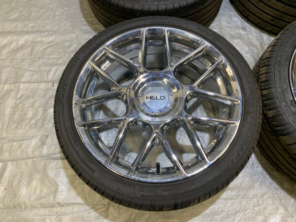 2000-2006 Audi TT 18x8" HELO HE912 Chrome Wheels Rims w/ Tires / Set of 4 / T1017 - Image 3