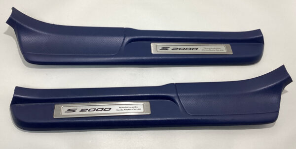 2000-2009 Honda S2000 Door Sills Scuff Plates Trim Panels / Pair / Blue / HS002