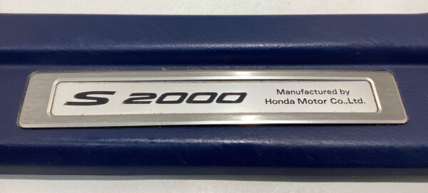 2000-2009 Honda S2000 Door Sills Scuff Plates Trim Panels / Pair / Blue / HS002 - Image 4