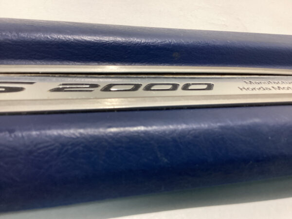 2000-2009 Honda S2000 Door Sills Scuff Plates Trim Panels / Pair / Blue / HS002 - Image 5