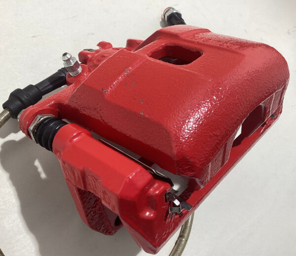 2000-2009 Honda S2000 OEM Brake Calipers w/ Stainless Hoses / Set of 4 / Red / 141K HS003 - Image 3
