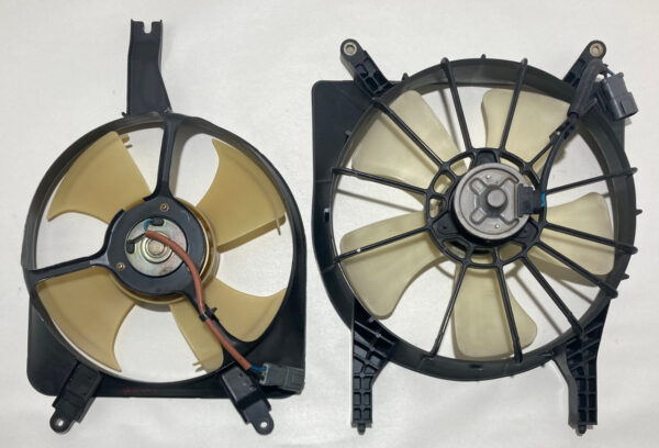 2000-2009 Honda S2000 OEM Radiator Cooling Fans w/ Shrouds / 141K HS003