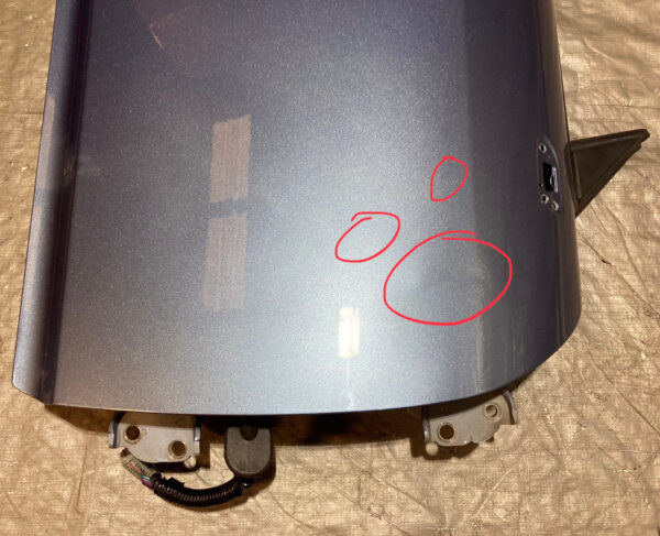 2000-2009 Honda S2000 Passenger Side Door Assembly / Suzuka Blue Metallic HS002 - Image 3