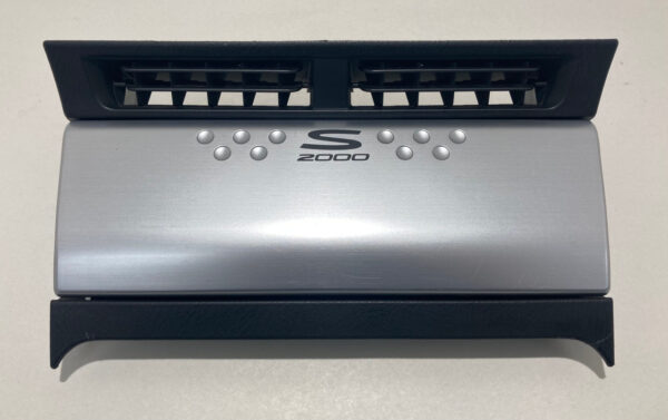 2000-2009 Honda S2000 Radio Cover Console Trim Panel / Black / HS003