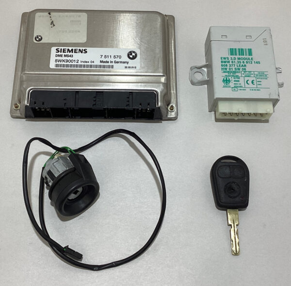 2001-2002 BMW Z3 Roadster 2.5i ECU Kit Ignition Switch EWS w/ Key / Z3026