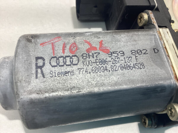 2001-2006 Audi TT Convertible Passenger Side Window Motor / OEM / T1026 - Image 2