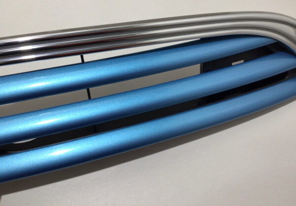 2002-2006 Mini Cooper S Front Upper Grille / OEM / Electric Blue Metallic R1026 - Image 2