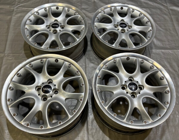 2002-2015 Mini Cooper S R98 17" Web Spoke 2 Piece Wheels Rims / Set of 4 / *DAMAGE* R2029