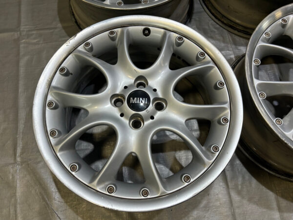2002-2015 Mini Cooper S R98 17" Web Spoke 2 Piece Wheels Rims / Set of 4 / *DAMAGE* R2029 - Image 3