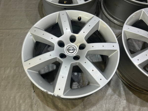 2003-2005 Nissan 350Z 17" 7 Spoke Wheels Rims / Silver / Set of 4 / 5Z023 - Image 4