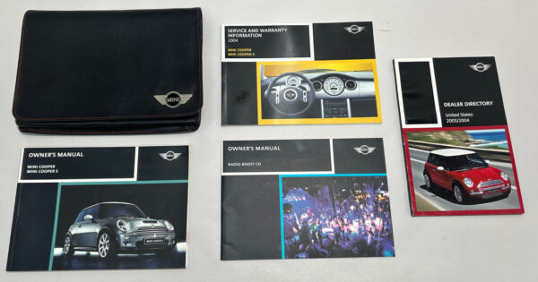 2004 Mini Cooper S R53 Hatchback Factory Owner's Manual w/ Case / R1026