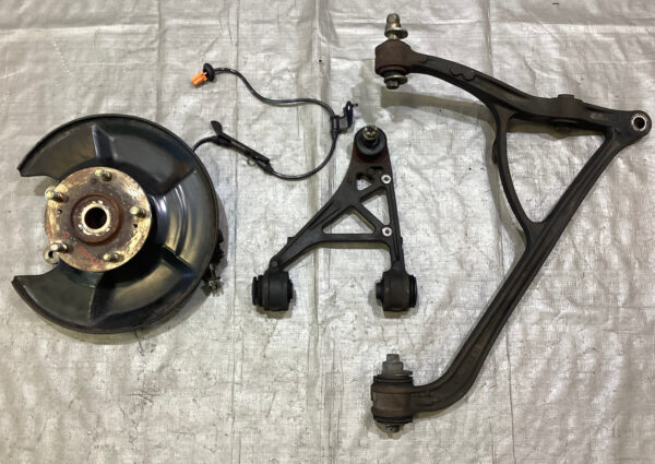 2004-2009 Honda S2000 Driver Rear Knee Knuckle Hub Assembly w/ Control Arms / 125K HS001
