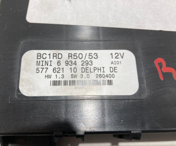 2005 Mini Cooper S R53 Hatchback Footwell Body Control Module / 7443601 / R1027 - Image 4