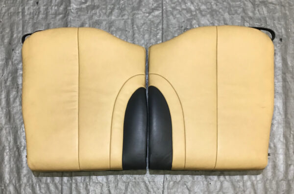 2005-2008 Mini Cooper R52 Convertible Rear Seats / Cordoba Beige Leather / R1011 - Image 2