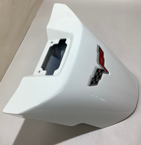 2005-2013 Chevrolet Corvette C6 Convertible Rear Waterfall Trim Panel / Arctic White C6011 - Image 3