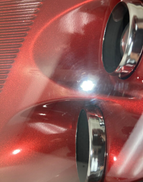2005-2013 Chevrolet Corvette C6 Passenger Side Xenon HID Headlight / Crystal Red Metallic C6016 - Image 2