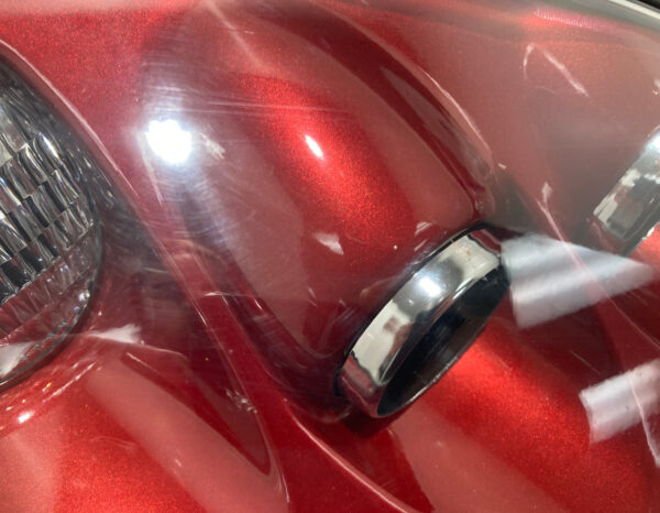 2005-2013 Chevrolet Corvette C6 Passenger Side Xenon HID Headlight / Crystal Red Metallic C6016 - Image 4