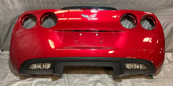 2005-2013 Chevrolet Corvette C6 Rear Bumper Cover Fascia w/ Diffuser Panel / Crystal Red Metallic C6016