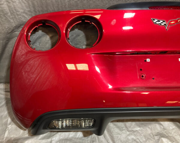 2005-2013 Chevrolet Corvette C6 Rear Bumper Cover Fascia w/ Diffuser Panel / Crystal Red Metallic C6016 - Image 2