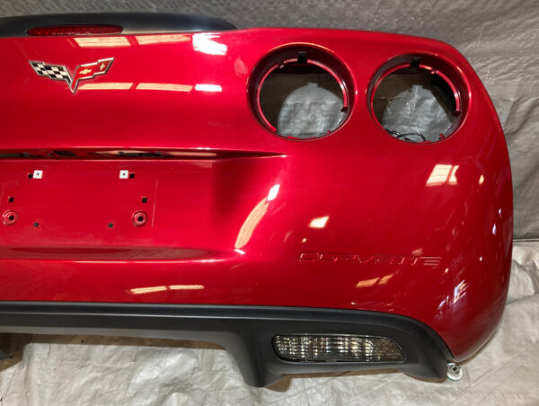 2005-2013 Chevrolet Corvette C6 Rear Bumper Cover Fascia w/ Diffuser Panel / Crystal Red Metallic C6016 - Image 3