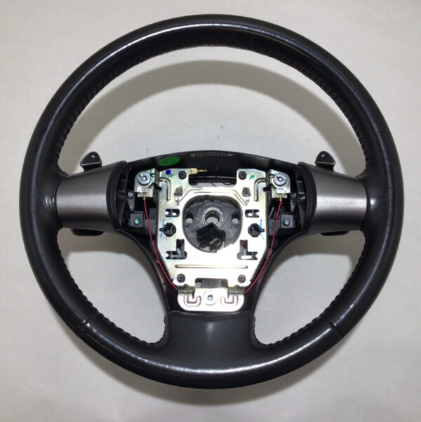 2006 Chevrolet Corvette C6 Black Leather Steering Wheel w/ Paddle Shifters / Automatic / C6013