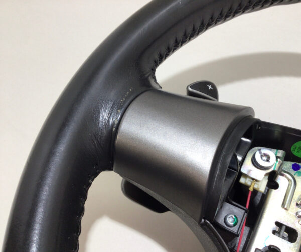 2006 Chevrolet Corvette C6 Black Leather Steering Wheel w/ Paddle Shifters / Automatic / C6013 - Image 2