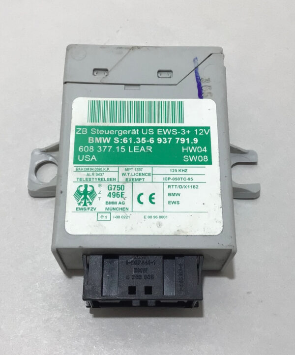 2006 Mini Cooper S R52 Convertible ECU w/ Ignition Switch Key / Immobilizer / R1023 - Image 2