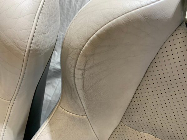 2007-2009 Nissan 350Z Convertible Front Seats / Light Gray Leather / Pair / 5Z014a - Image 5