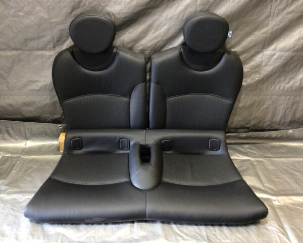 2007-2013 Mini Cooper R56 Hatchback Rear Seats / Punched Black Leather / R2017 - Image 2