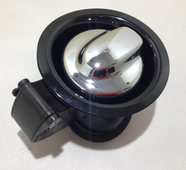 2007-2014 Mini Cooper R55 R56 Chrome Fuel Door w/ Trim / Midnight Black Metallic R2027 - Image 2