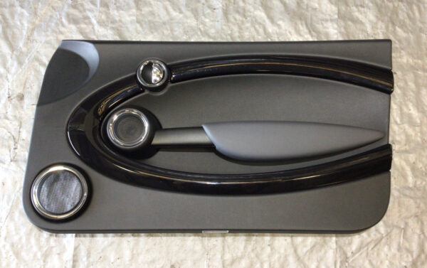 2007-2015 Mini Cooper Passenger Interior Door Panel / Carbon Black / OEM / R2022