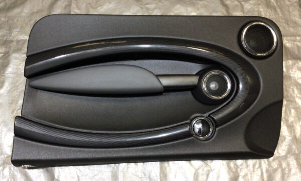 2007-2015 Mini Cooper Passenger Interior Door Panel / Carbon Black / OEM / R2024 - Image 2