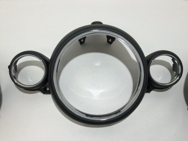 2007-2015 Mini Cooper Speedometer Cluster Surround Trim Vents / Chrome / R2008 - Image 5
