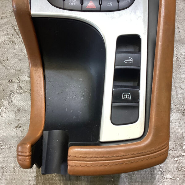 2008-2010 Audi TT MK2 Front Upper Console Assembly / Chennai Brown Leather / T2011 - Image 2