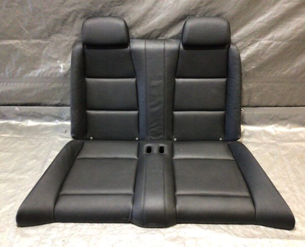 2008-2011 BMW 128i 135i Convertible Rear Seat Set / Black Boston Leather / B1006