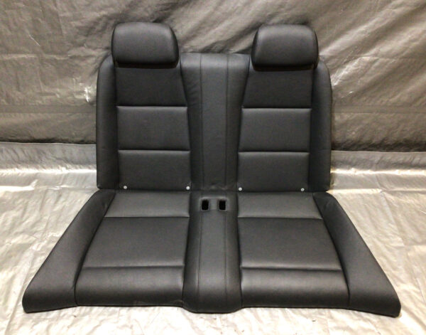 2008-2011 BMW 128i 135i Convertible Rear Seat Set / Black Boston Leather / B1007