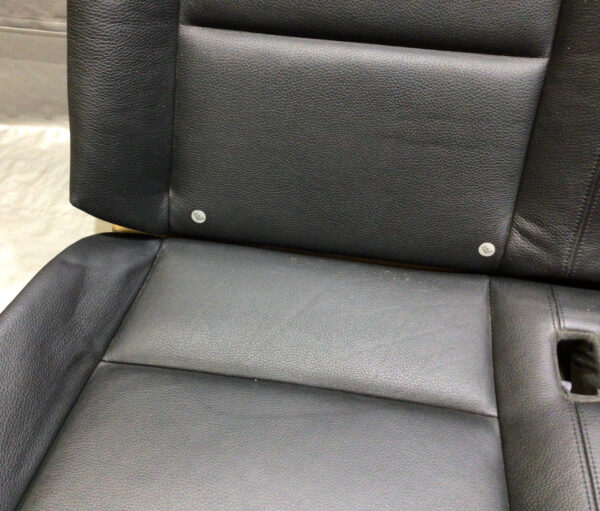 2008-2011 BMW 128i 135i Convertible Rear Seat Set / Black Boston Leather / B1008 - Image 2
