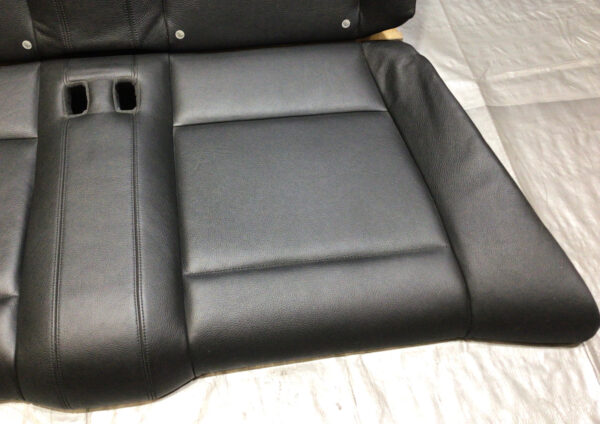 2008-2011 BMW 128i 135i Convertible Rear Seat Set / Black Boston Leather / B1008 - Image 3