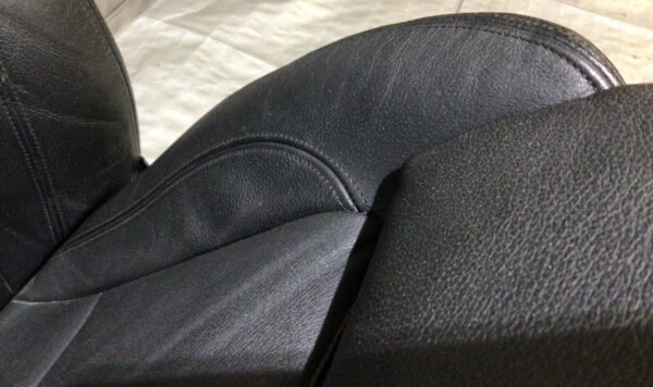 2008-2013 BMW 128i 135i Convertible Front Seats / Pair / Black Boston Leather / B1008 - Image 3