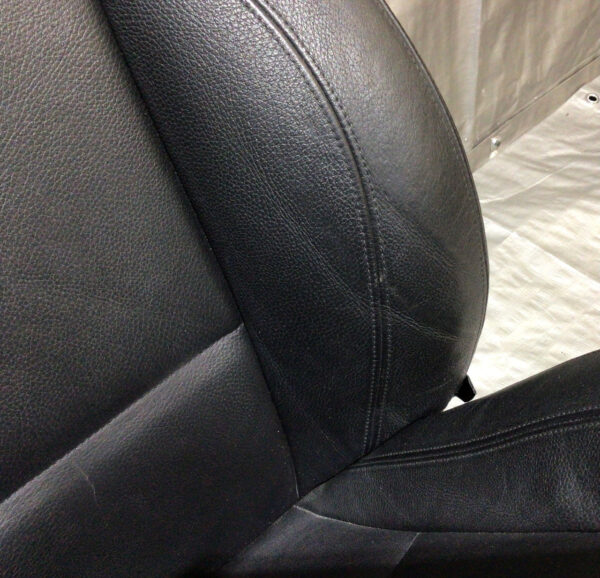 2008-2013 BMW 128i 135i Convertible Front Seats / Pair / Black Boston Leather / B1008 - Image 4