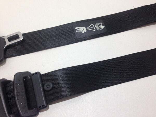 2009-2013 Mini Cooper R57 Convertible Cabrio Rear Seat Belts / Pair / R2002 - Image 3