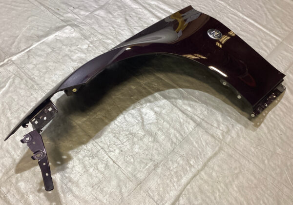 2009-2020 Nissan 370Z Driver Side Fender Panel / Black Cherry Metallic 7Z018 - Image 2