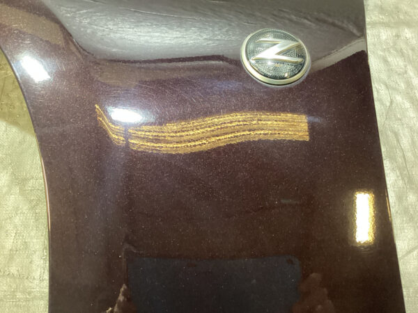 2009-2020 Nissan 370Z Driver Side Fender Panel / Black Cherry Metallic 7Z018 - Image 5