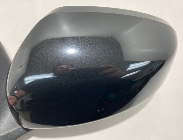 2009-2020 Nissan 370Z Driver Side Mirror / Heated / Magnetic Black Metallic 7Z019 - Image 4
