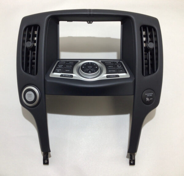2009-2020 Nissan 370z Front Center Console Trim Surround w/ Navigation Controls / 7Z013