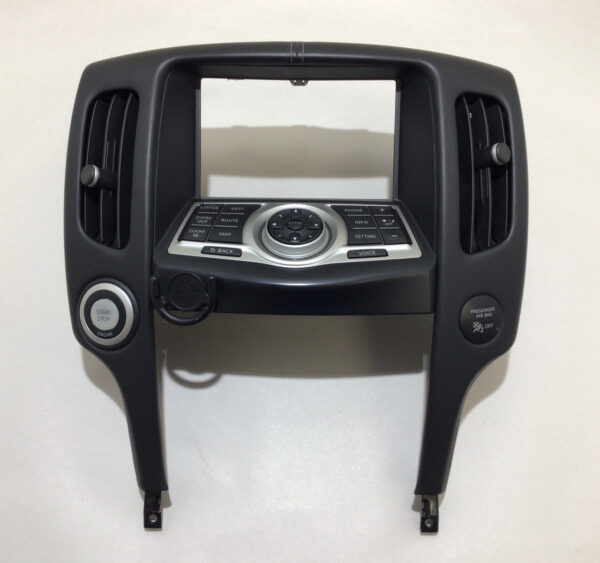 2009-2020 Nissan 370z Front Center Console Trim Surround w/ Navigation Controls / 7Z014